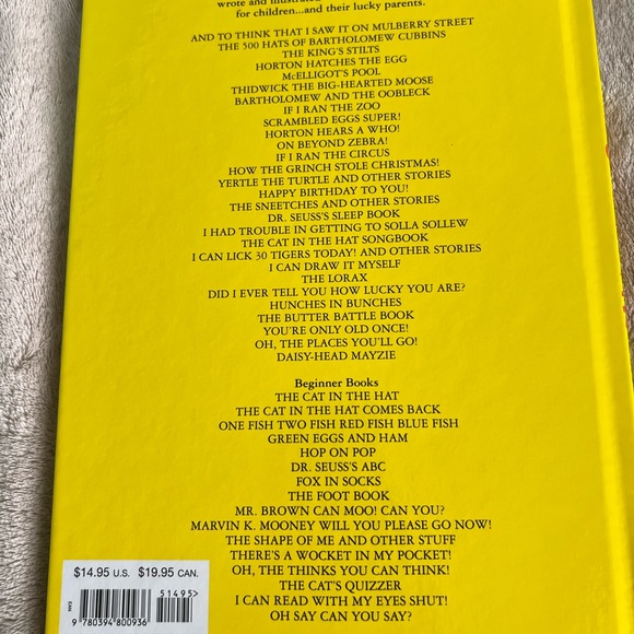 Dr. Seuss “My Book About Me” Hardcover - Picture 2 of 2